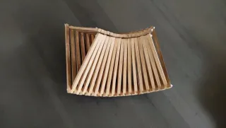 Portapane/Portafrutta in legno richiudibile