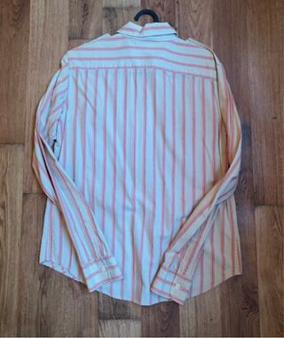 Camisa Ralph Lauren Talla S Rayas Beige/Rosa