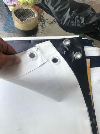 Lona 3x5 impermeable con ojales , muy resistentes