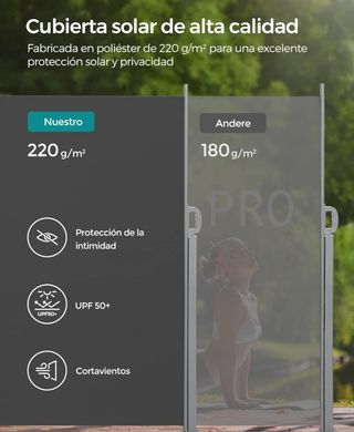 Toldo lateral extensible - Songmics