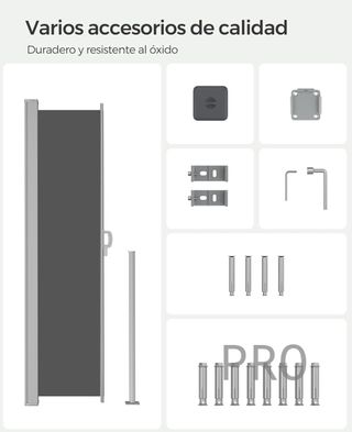 Toldo lateral extensible - Songmics