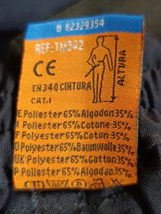 Pantalón de trabajo Tecnic Line Azul Talla XXL