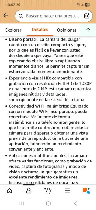 Mini cámara grabadora de video nuevo