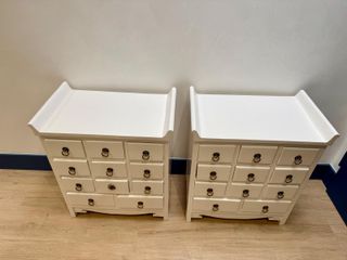 Juego 2 Mesitas Orientales Madera de teka lacadas