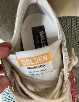 Golden Goose Sneakers Beige/Rojo