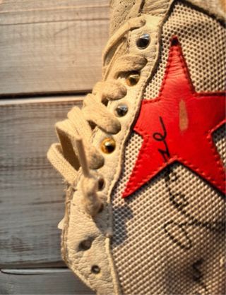 Golden Goose Sneakers Beige/Rojo