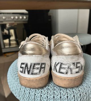 Golden Goose Sneakers Beige/Rojo