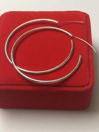 Aros de plata grandes