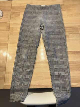 Pantalón de vestir a cuadros gris talla 13-14 años