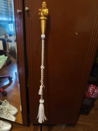 Figura dorada de camaron fibra tralucidas de 12