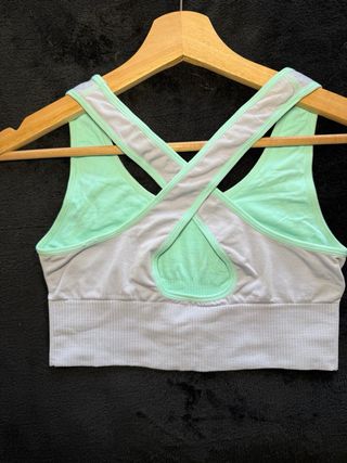 Top deportivo Dash and Stars reversible gris/menta