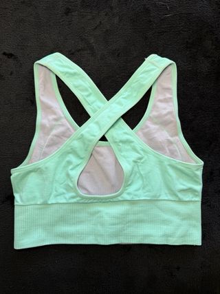 Top deportivo Dash and Stars reversible gris/menta