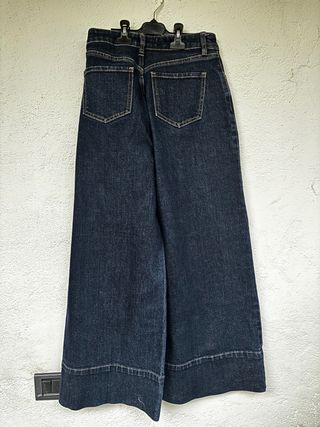 Jeans Zara wide leg denim scuro