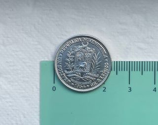 ºoO 1 bolívar 1954 - plata - Venezuela