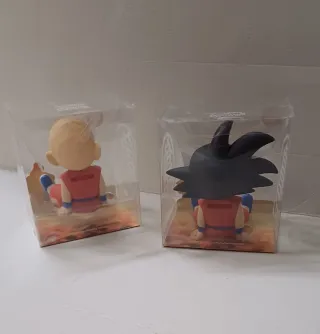 Figuras Dragon Ball - Hucha Krilin y Goku