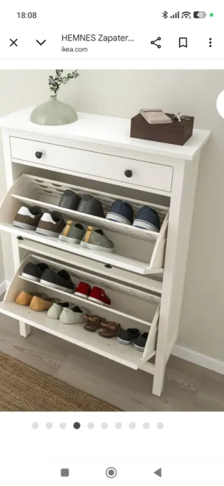 Zapatero Hemnes Ikea Blanco