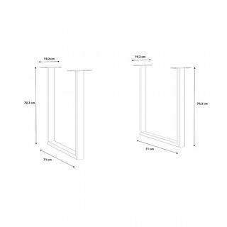 Mesa comedor Muebles Aiko madera y metal