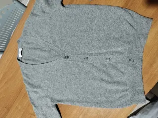 Cardigan Maglione Mango Grigio Lana Unisex Mis L