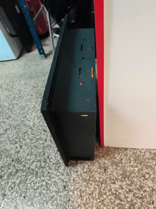 Chimenea eléctrica negra