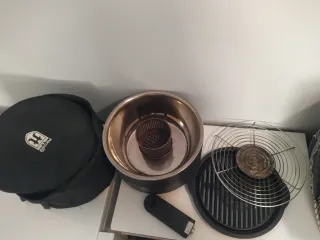 Barbacoa sin humos portátil