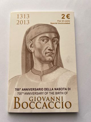 Moneta 2 Euro Boccaccio 1515-2015