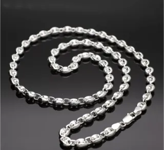 Collar Cadena Plata Hombre