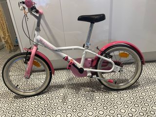 Bicicleta infantil Btwin rosa