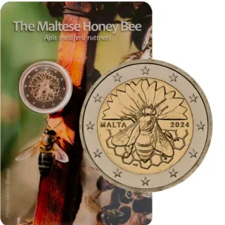 2 euros Malta Abeja 2024