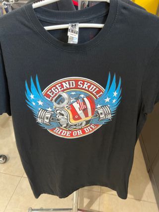 Camiseta Calavera Motera