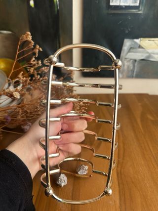 Porta tostadas inglés metal plateado