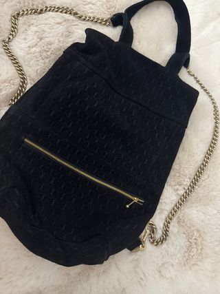 Zaino borsa Yves Saint Laurent nero oro