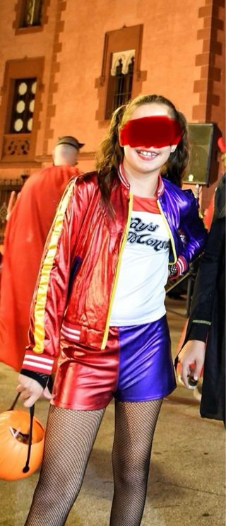 Disfraz Harley Quinn niña talla 8-10 años