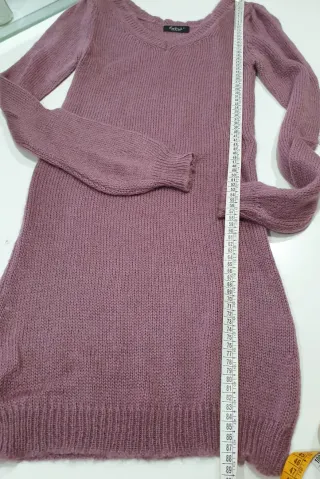 Vestito in lana rosa