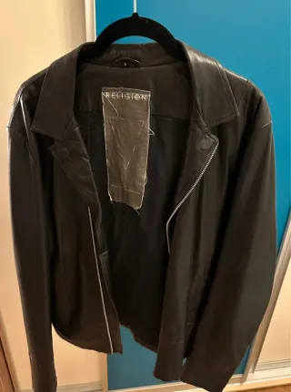 Cazadora piel motera hombre Talla S