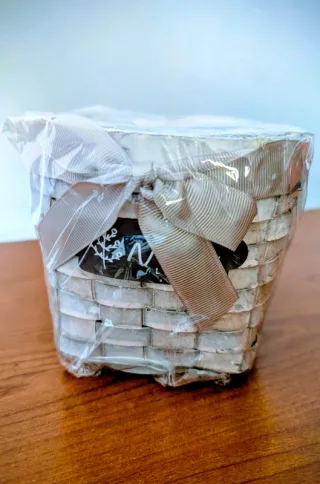 Set 4 Lavette Bagno Grigie con Cestino