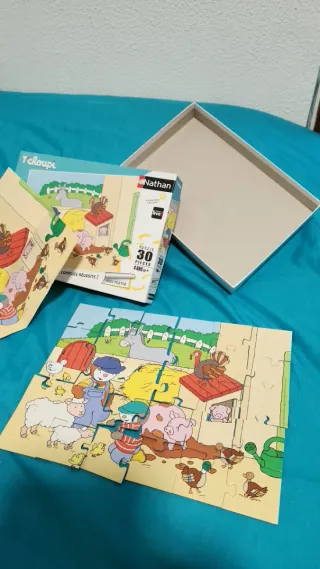 Puzzle T'choupi Nathan 30 piezas Granja