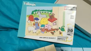 Puzzle T'choupi Nathan 30 piezas Granja