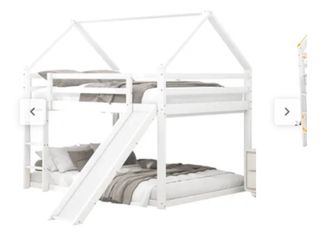 Litera infantil con tobogán 140x200