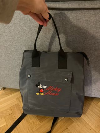 Mochila Mickey Mouse gris