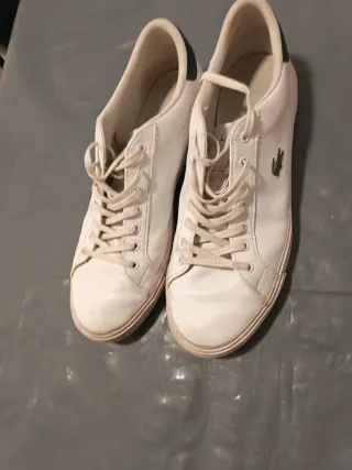 Zapatillas Lacoste Blancas y Verdes