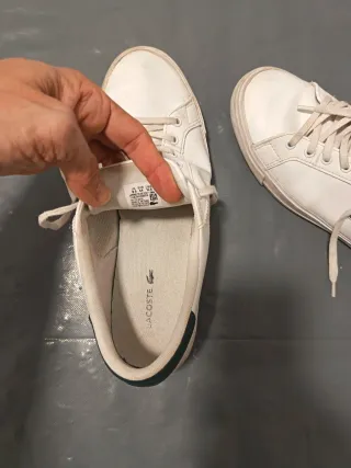 Zapatillas Lacoste Blancas y Verdes