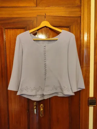 Traje ceremonia lila 2 piezas T.46