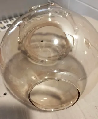 Tulipa de cristal antigua años 70