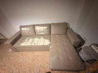 Sofá Cama Chaise Longue Gris Ikea. URGENTE