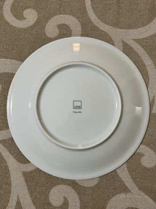 Piatto Thun collezione Cupcake giallo in ceramica