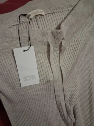 Pantalón gris elástico mujer sin estrenar