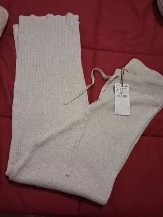 Pantalón gris elástico mujer sin estrenar