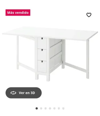 Mesa escritorio extensible Norden Ikea