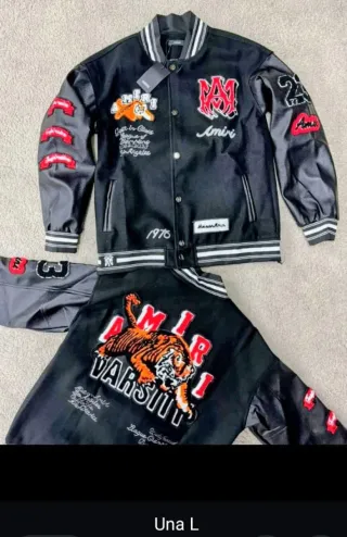 Chaqueta Amiri Varsity Negra Talla M