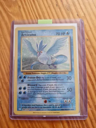 Carta Pokémon Articuno 009/034